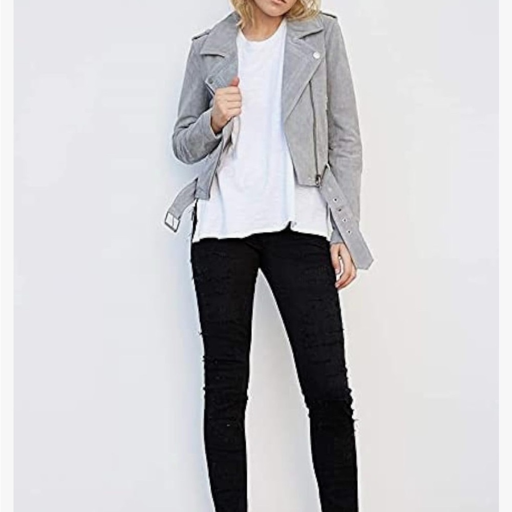 BLANK NYC Moto suede Jacket size XS NWT - Picture 2 of 16